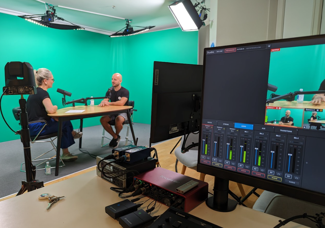 Recording & Editing at the Videohaus Studio - near Paradeplatz in Zürich